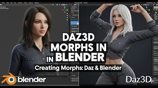 Create Daz3d Morphs in Blender
