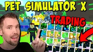 🔴LIVE | TRADING HUGES AND GEMS In Pet Simulator X Halloween Update | Roblox