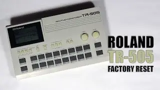 Roland TR-505 factory reset