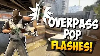 CS:GO - 10 Must-Know Self Pop Flashes on Overpass