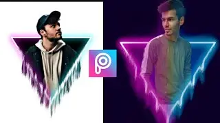 PicsArt Neon Triangle Concept / PicsArt Neon Triangle Photo Editing Tutorial
