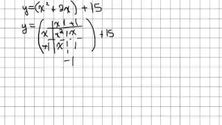 Standard Form to Vertex Form of a Quadratic