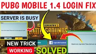 Network Error Login Failed Please Check Your Network Settings Pubg Mobile 🔥Sever Is Busy Problem Fix