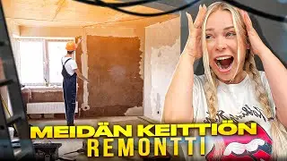 MEIDÄN KEITTIÖREMONTTI 😱Ennen ja jälkeen! 🆘Remppasarja jakso 6