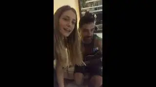 Instagram Live de Rochi junto a Mati Zapata ensayando "Lo que construimos"