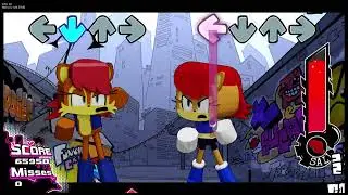 FNF: Bald-fight Sally 1.0 vs Sally 1.2 Sonic.EXE:The Disaster shitpost