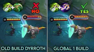 I FINALLY FOUND GLOBAL 1 BUILD DYRROTH (wtf damage) Mobile Legends