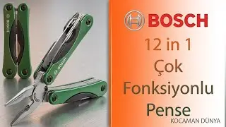 Bosch 12 Fonksiyonlu Çok Amaçlı Çakı Bosch Multitool 12in1 Çok Fonksiyonlu Pense 