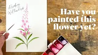 Painting Gorgeous Watercolor Flowers - Step by Step Tutorial for Beginners