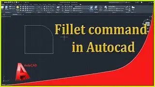 Fillet command in autocad || how to use fillet command in autocad || 