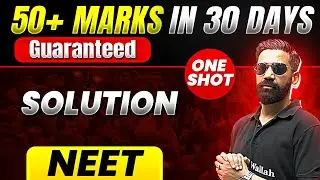 50+ Marks Guaranteed: SOLUTION | Quick Revision 1 Shot | Chemistry