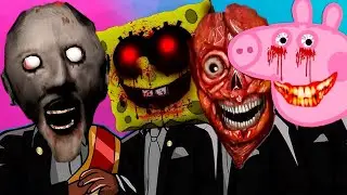 Granny & Peppa Pig.EXE & SpongeBob.EXE & Bridge Worm - Cover Dance Coffin Dance