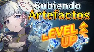 SUBIENDO ARTEFACTOS set Nómada de Invierno - Genshin Impact