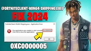 How To Fix fortniteclient-win64-shipping.exe | Fortnite Chapter 2 Remix 0xc0000005 Error Fix 2024