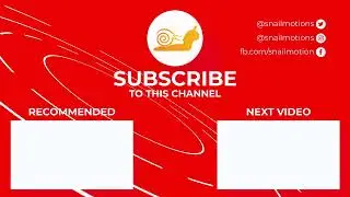 Free YouTube End screen Template After Effects free by snail motion