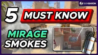 5 MUST KNOW Smokes for MIRAGE in CS2