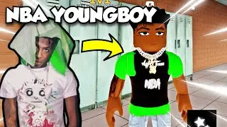 I BECAME NBA YOUNGBOY IN ROBLOX FIGHT IN A SCHOOL