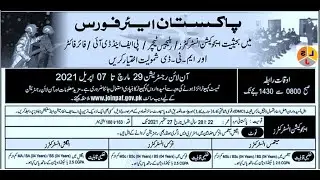Join PAF Jobs 2021 Officers Pakistan Air Force Jobs 2021 Online Registration  Jobs in PAF Part 1