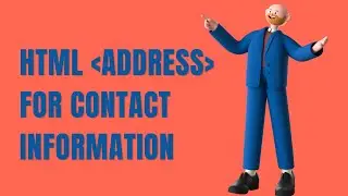 HTML address for Contact Information