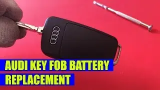 How to replace / change audi key fob battery (Audi A3, A4, A5, A6, A7, A8, Q3, Q5, Q7) in 4 steps