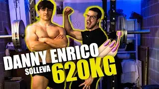 @Danny Enrico SOLLEVA 620Kg nella MIA HOMEGYM