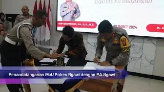 Penandatanganan MoU PA Ngawi dengan Polres Ngawi