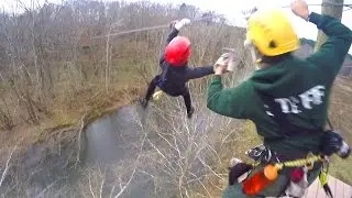 SCARY ZIP LINE FAIL!!