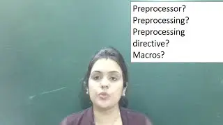 preprocessor directive in c | macros in c