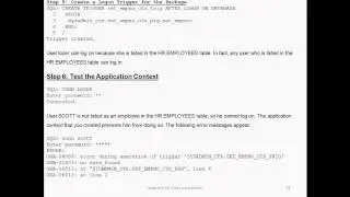 Virtual Private Database- Application context- part iii-Secuity Database