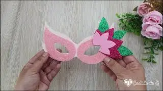 Veja Como Fazer Máscara de Carnaval  com E.V.A – Fácil e Linda! 🎭