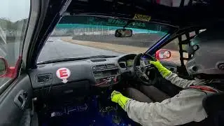 Honda Civic EK9 Circuit Race Crash Japan