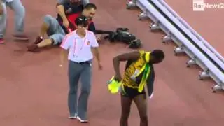 Motivational Video Usain Bolt Accident with Cameraman