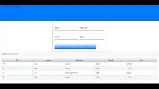 Java JSF application Address Book with BootStrap jsf primefaces and  Oracle Part-01