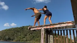 BRENDA FICA BRAVA E JOGA BIRO DENTRO DO AÇUDE