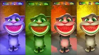 My Talking Tom Comedy | Blow | Green | Red | Yellow | 🔥🍉 #talkingtom #comedy