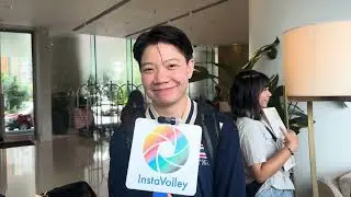 Thailand outside hitter Wipawee Srithong says hello to fans
