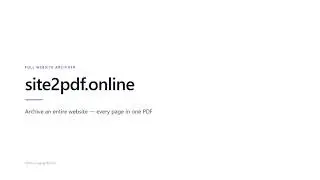 How to Save an Entire Website as PDF (All Pages, One File)