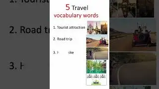 English - 5 TRAVEL vocabulary words 