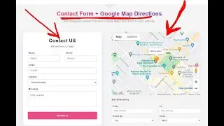 RESPONSIVE CONTACT FORM WITH GOOGLE MAP, HTML, CSS