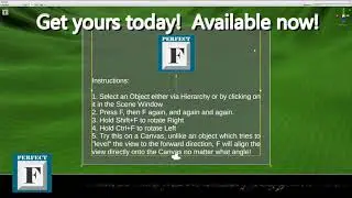 Perfect F helps you align with your UI Canvas - Unity 3D Asset