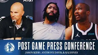 Jason Kidd, Anthony Davis, & Kai Jones | Post Game @ LAC | 04/05/25