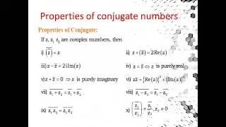 conjugate of a complex number