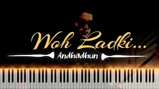 Woh Ladki | Andhadhun | Piano | Tutorial | Synthesia | Piano Particles | @Huesic @Synthesia @Piano