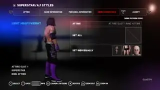 WWE 2K18 How to make Aj Styles Summerslam 2018 attire