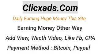 Clicxads.com site earning tips