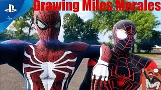 Drawing Miles Morales - Waiting Marvel's Spider - Man for PS5