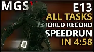 MGSV: TPP - E13 All Tasks WR Raiden Speedrun: Pitch Dark in 4:58.98
