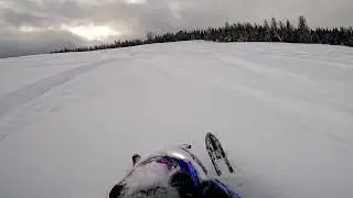 Carving up some fresh snow on the 850 Turbo R
