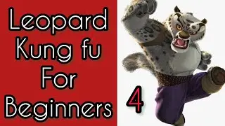 real timing kung fu class / leopard kung fu lesson 4 / coolest leopard kicks