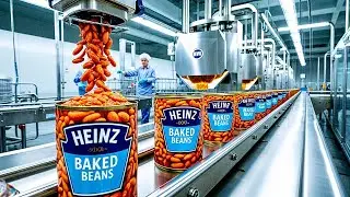 How BAKED BEANS Are Made in Factory
